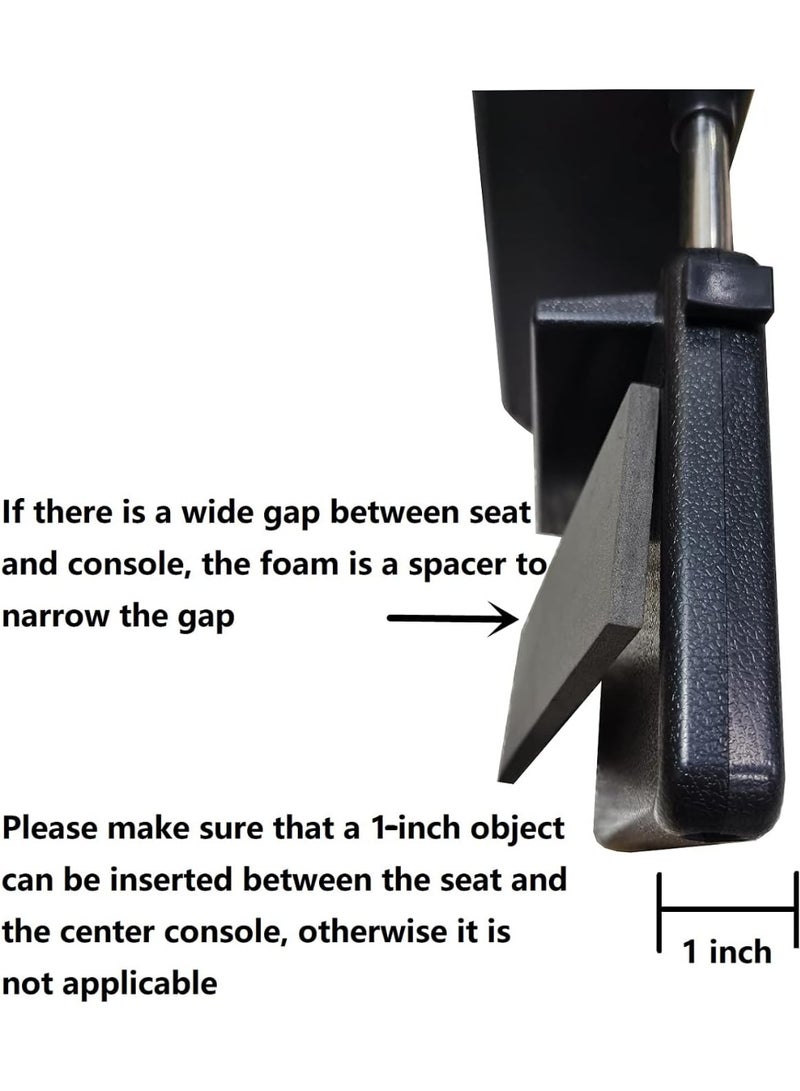 مسند ذراع سيارة من جلد البولي يوريثان مع حامل أكواب مخفي - منظم وسطية أنيق باللون الأسود لتخزين وأناقة محسّنين، تنظيم داخل السيارة | إكسسوارات سيارات حديثة | تشطيب من جلد البولي يوريثان، منظم تخزين سيارة - Image 3